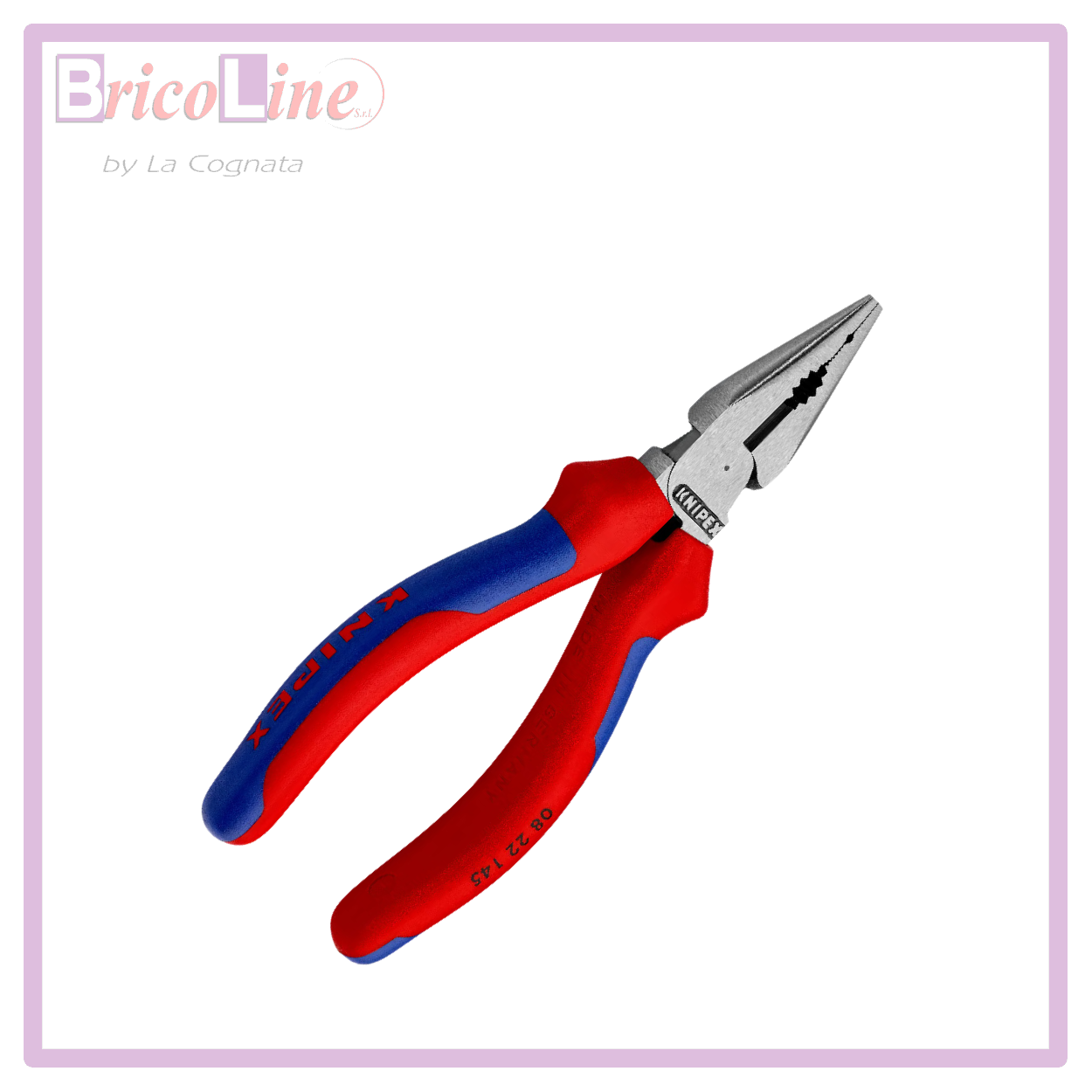 PINZA UNIVERSALE TESTA A PUNTA MM.145 KNIPEX 0822145