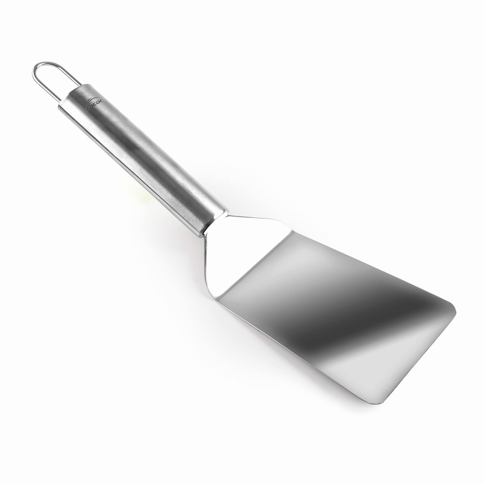 Lacor - 60266 - Spatola piegata per barbecue, Acciaio inossidabile, Impugnatura