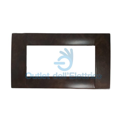 VIMAR 16734.41PLACCA 4 MODULI RADICA NOCE VIMAR SERIE IDEA