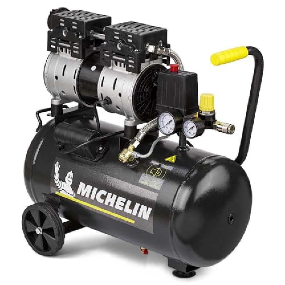 MICHELIN - Compressore d'aria silenzioso CA-MX24-1 24L 1HP - Efficiente, portati
