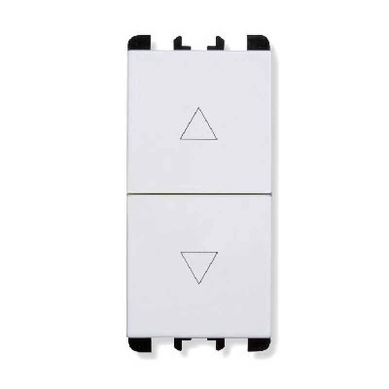 PULSANTE INTERNO 1PNO+1PNO 10A 1M TSTB BIANCO - URMET DOMUS 10139.B