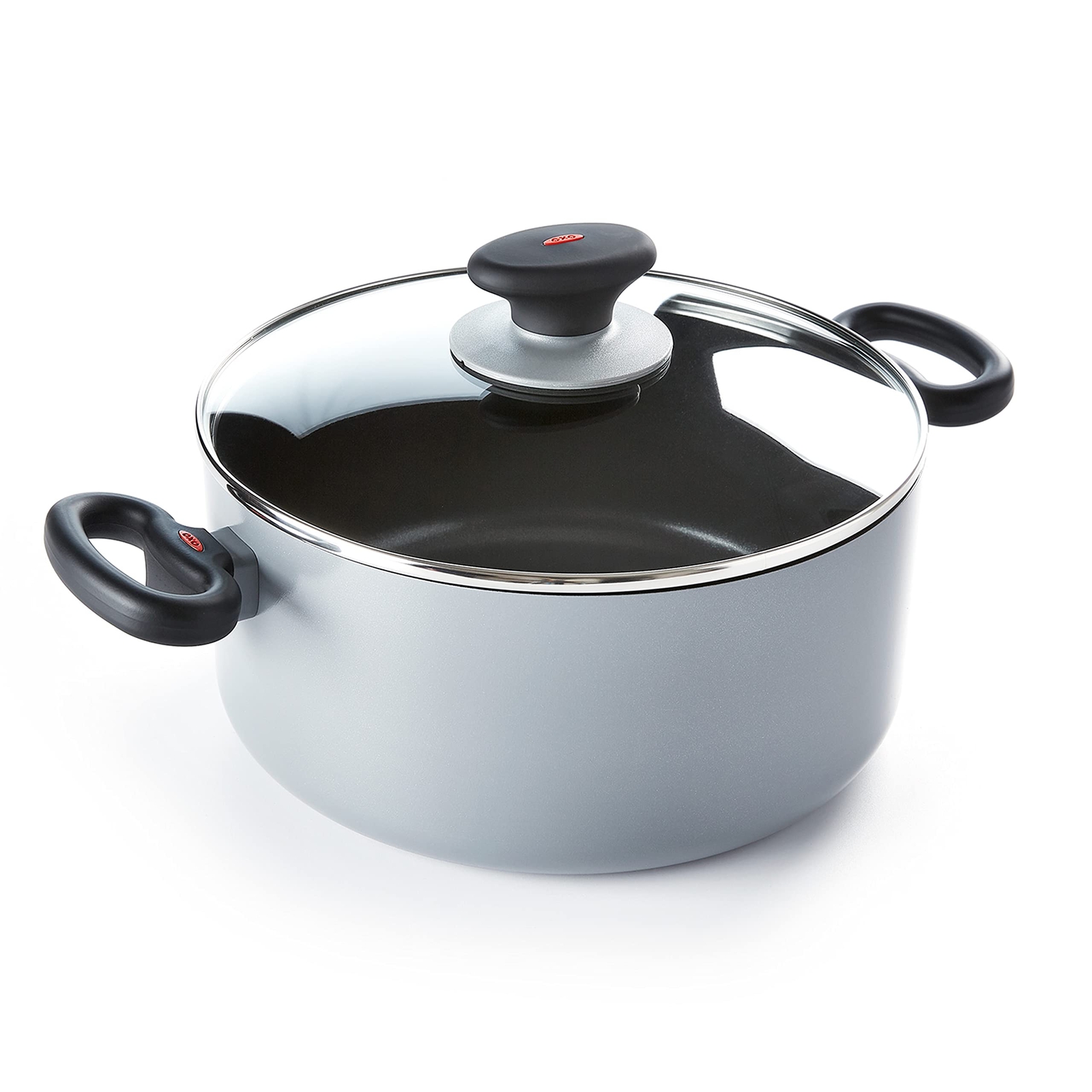 OXO Softworks pentola Antiaderente con Coperchio, 24 cm, Rivestimento Antiaderen