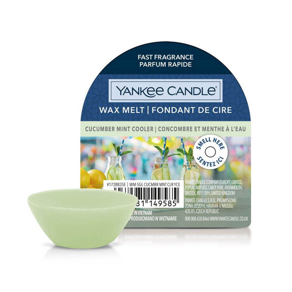 CERA DA FONDERE WAX MELT CUCUMBER MINT COOLER YANKEE CANDLE