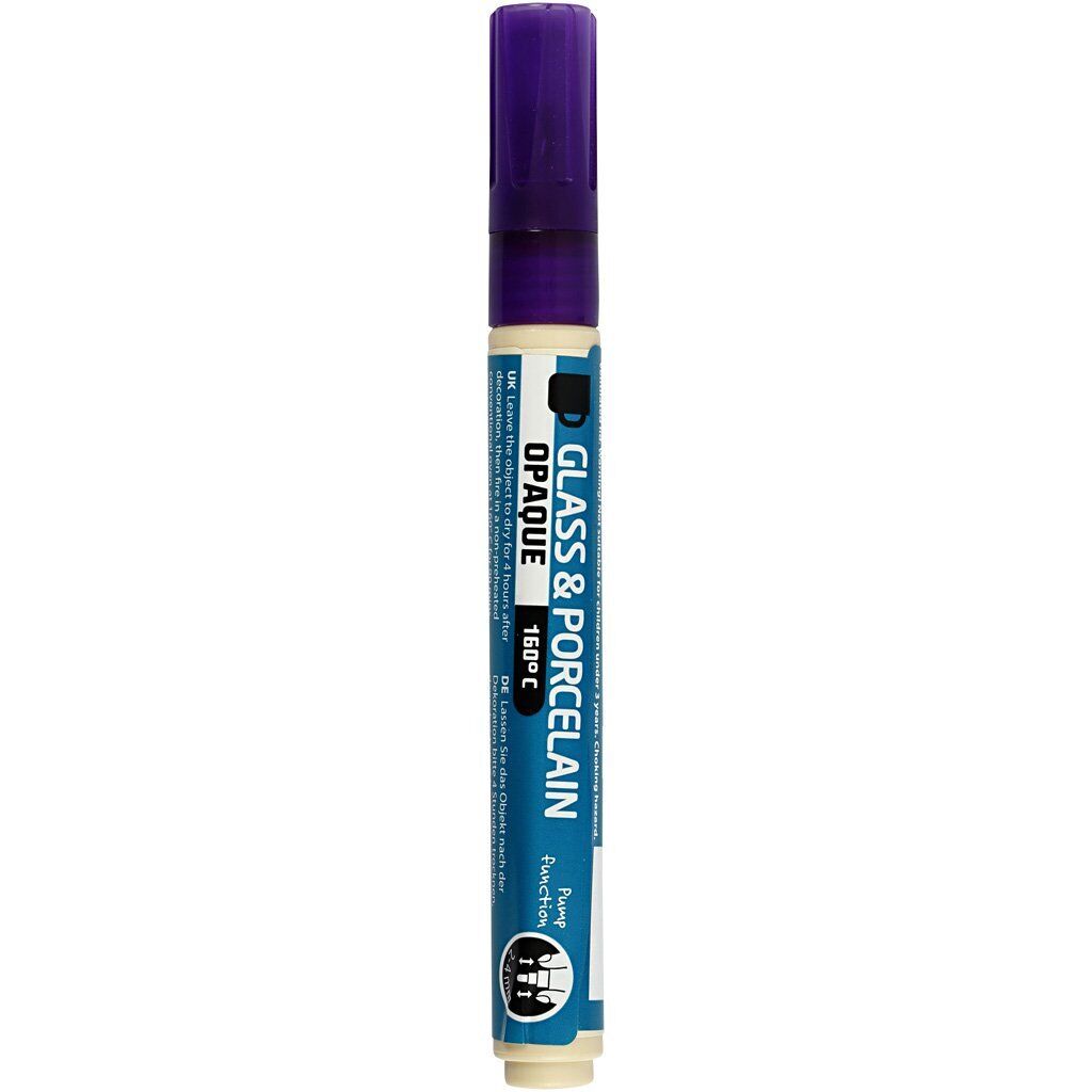 Creativ Company 1-Piece Glass and Porcelain Markers, Purple