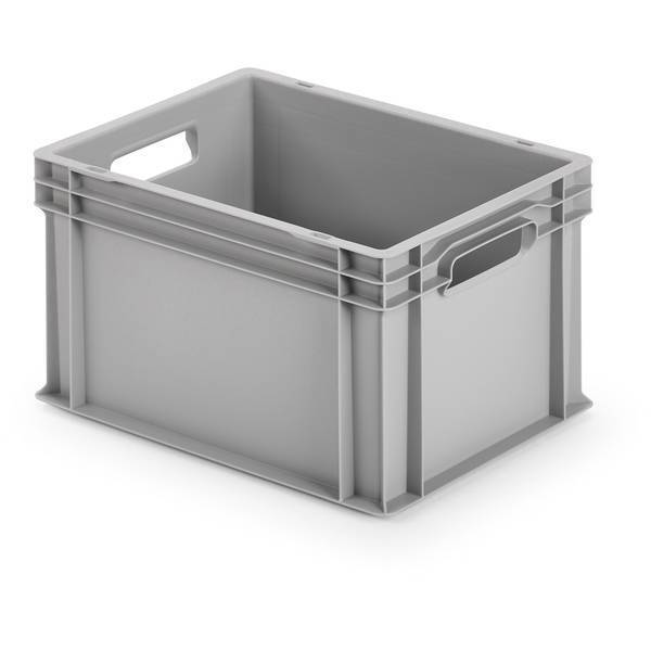 Scatola in plastica chiusa l x a p 400 235 300 mm grigio alutec 75040 1