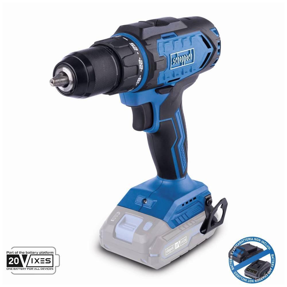 Trapano avvitatore 20v senza batteria ixes Scheppach c-dd45-x
