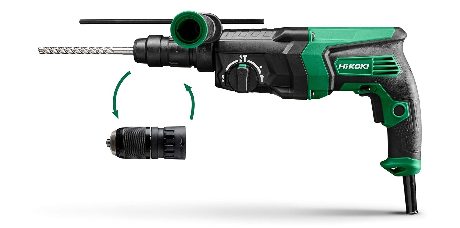 HIKOKI Bohr- & Meißelhammer, DH26PMCWSZ (im Transportkoffer) (830Watt) (SDS-plus