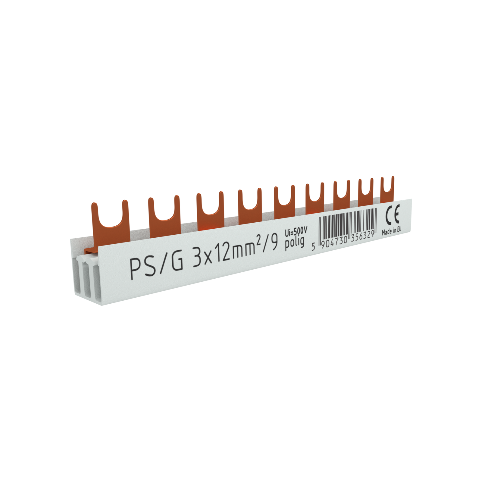 3P guida di fase forcella 9 poli 12 mm² PS/G guida guida di raccolta 80A 6329