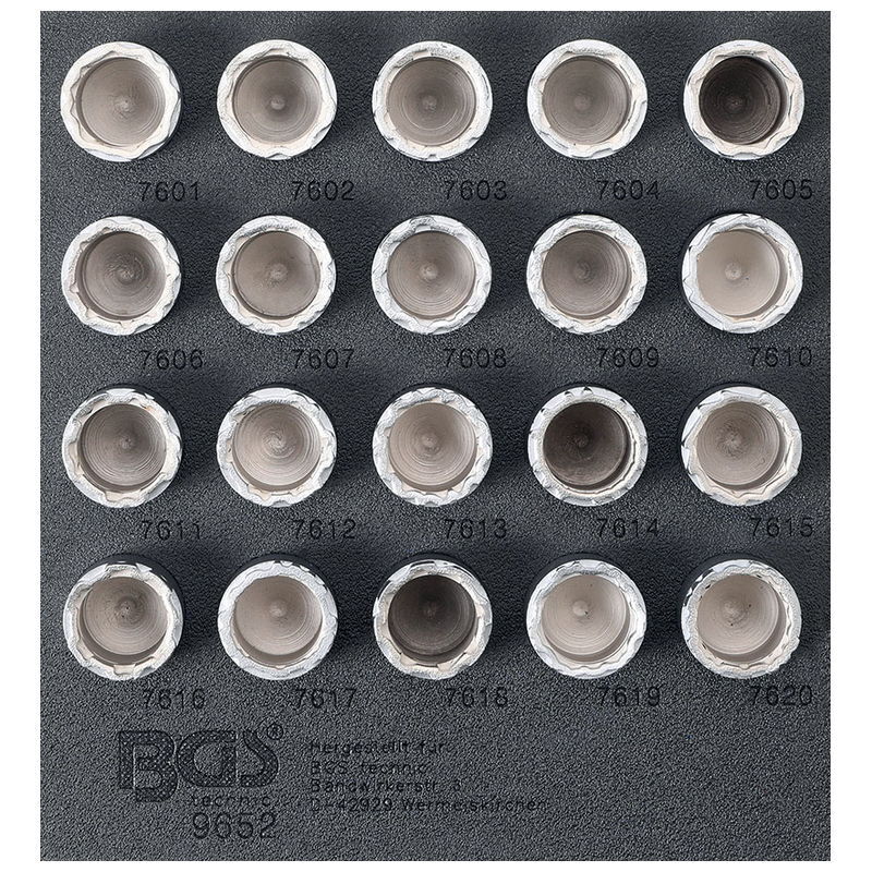 bgs 9652 - set di utensili per serratura cerchioni per volvo - codice bgs9652 BG