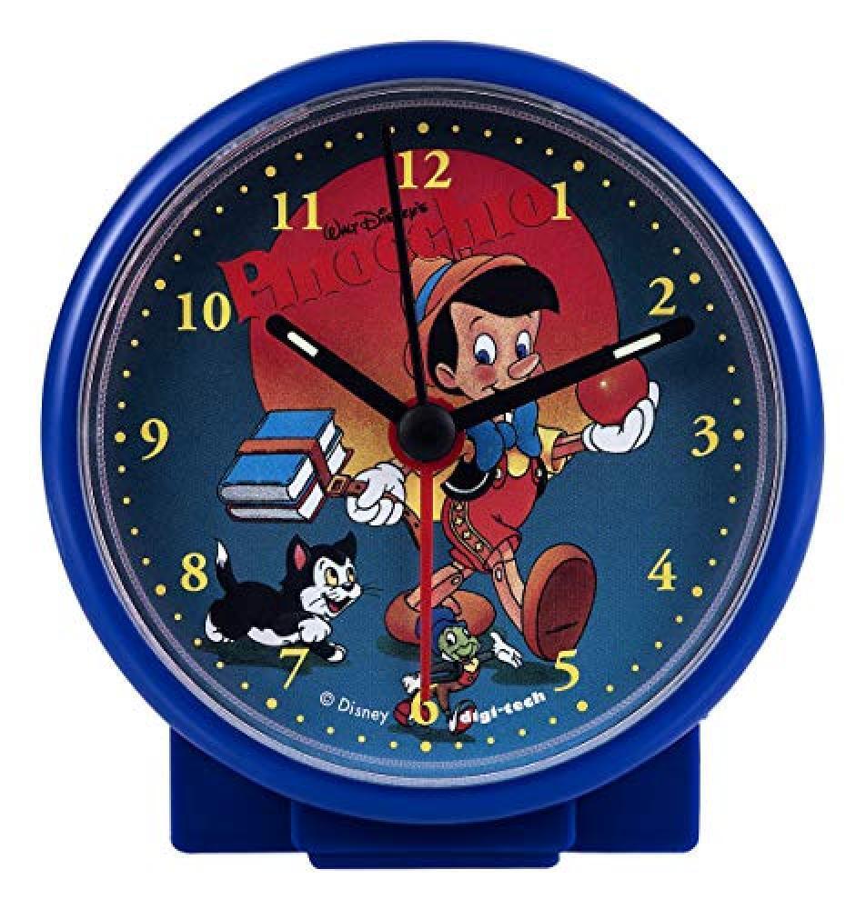 (TG. 10 x 4 x 10 cm) DigiTech Sveglia e cronometro, Plastica, Blau Pinocchio, 10