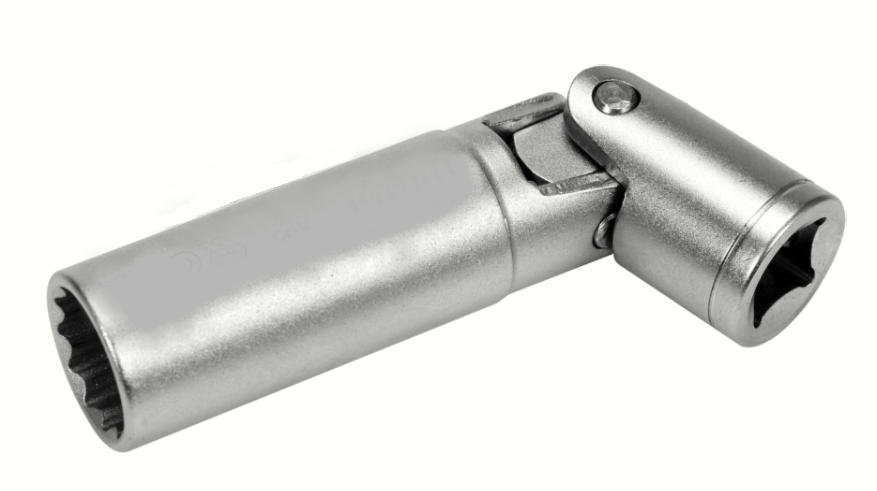 CHIAVE A BUSSOLA CANDELE CANDELETTE 14MM 3/8″ SNODO TESTA SFERICA POLIGONALE 610
