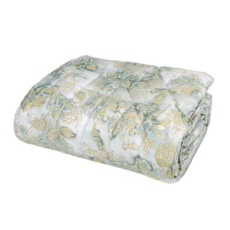 CHINOISERIE - Quilt copriletto trapuntato coperta 2 piazze matrimoniale Fazzini