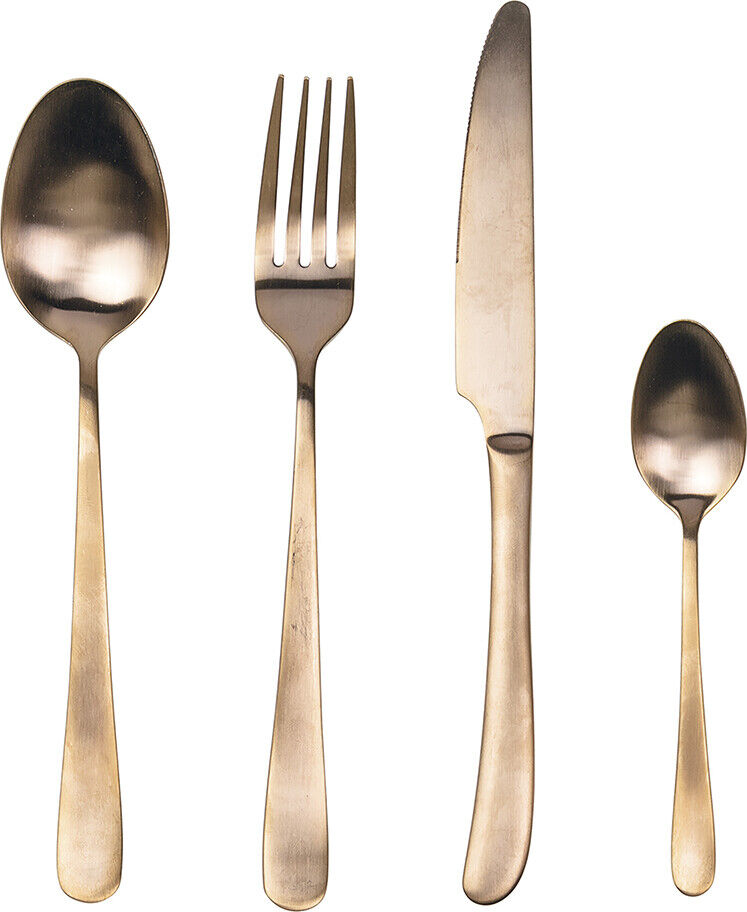 Round Set 24 posate in acciaio copper opaco Colore Rame Villa deste 5905216