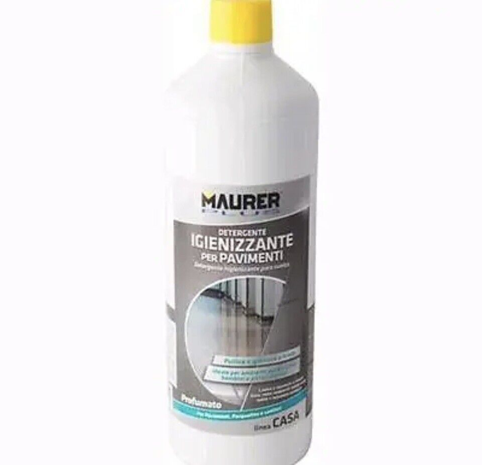 DETERGENTE IGIENIZZANTE PROFUMATO per PAVIMENTI 1 Litro MAURER PLUS