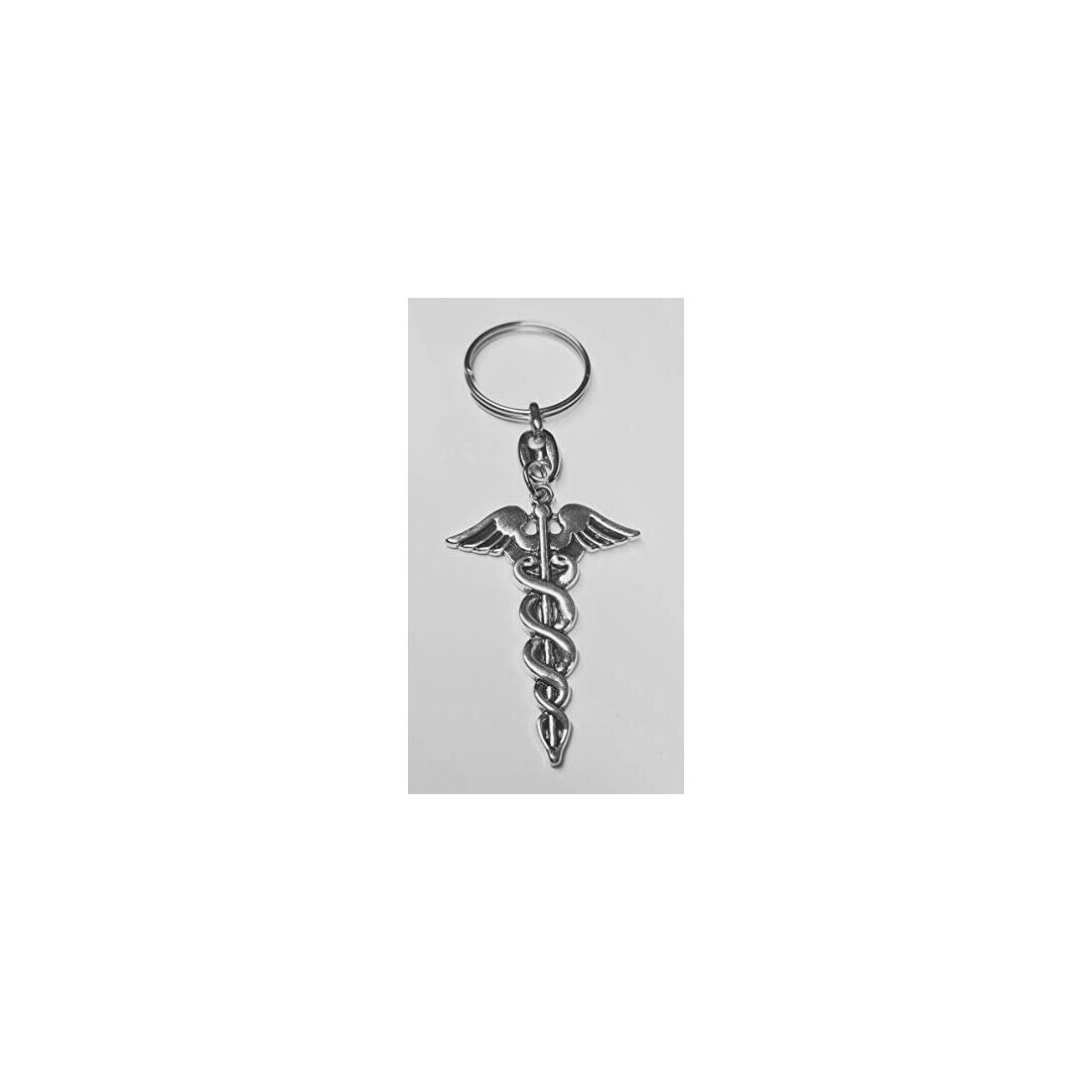 12 PZ CIONDOLO ZAMA LAUREATO FARMACIA CADUCEO CON PORTACHIAVI 10 CM BOMBONIERA L