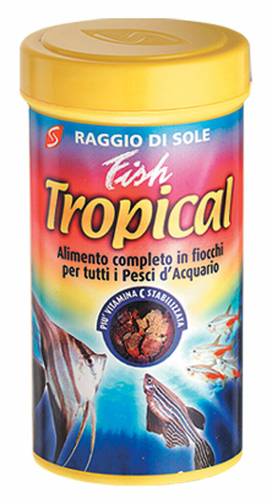 Fish Tropical 50gr/250ml Alimento in fiocchi per pesci d'acquario con cereali