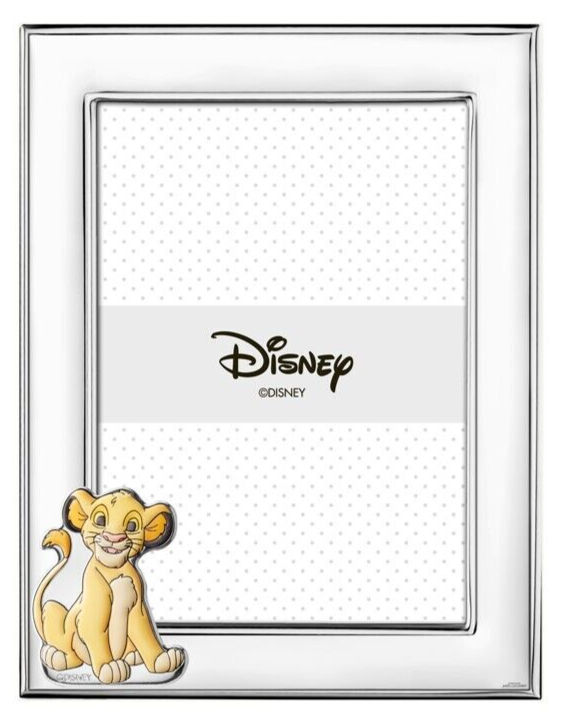 PORTAFOTO CORNICE FOTO IN ARGENTO 13x18 DISNEY RE LEONE VALENTI BR118/4