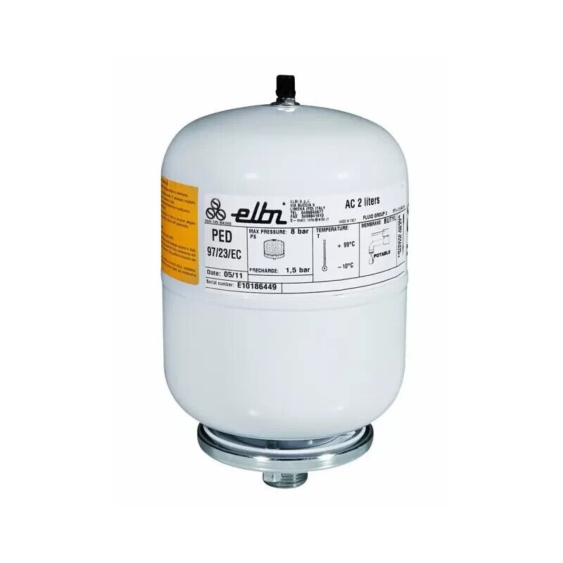 VASO DI ESPANSIONE ACQUA SANITARIA SFERA PALLA 8 BAR 2 LITRI AC-2 ELBI
