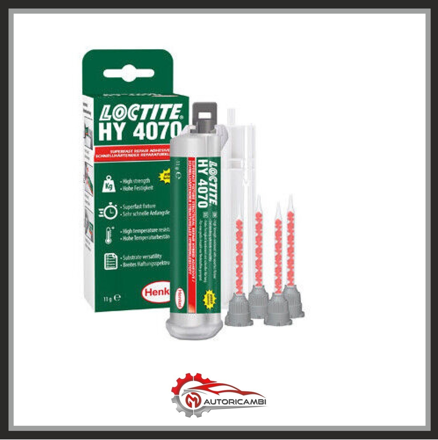 LOCTITE HY 4070 11 GR. ADESIVO IBRIDO GEL INCOLORE COLLA PLASTICA GOMMA METALLO