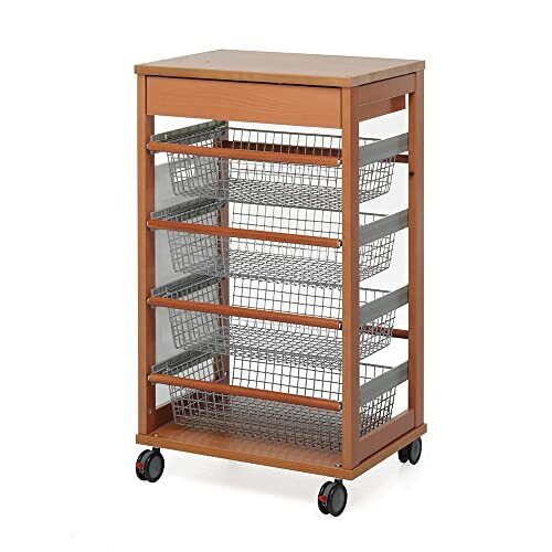 Foppapedretti ilVerduriere Carrello per Cucina, Noce