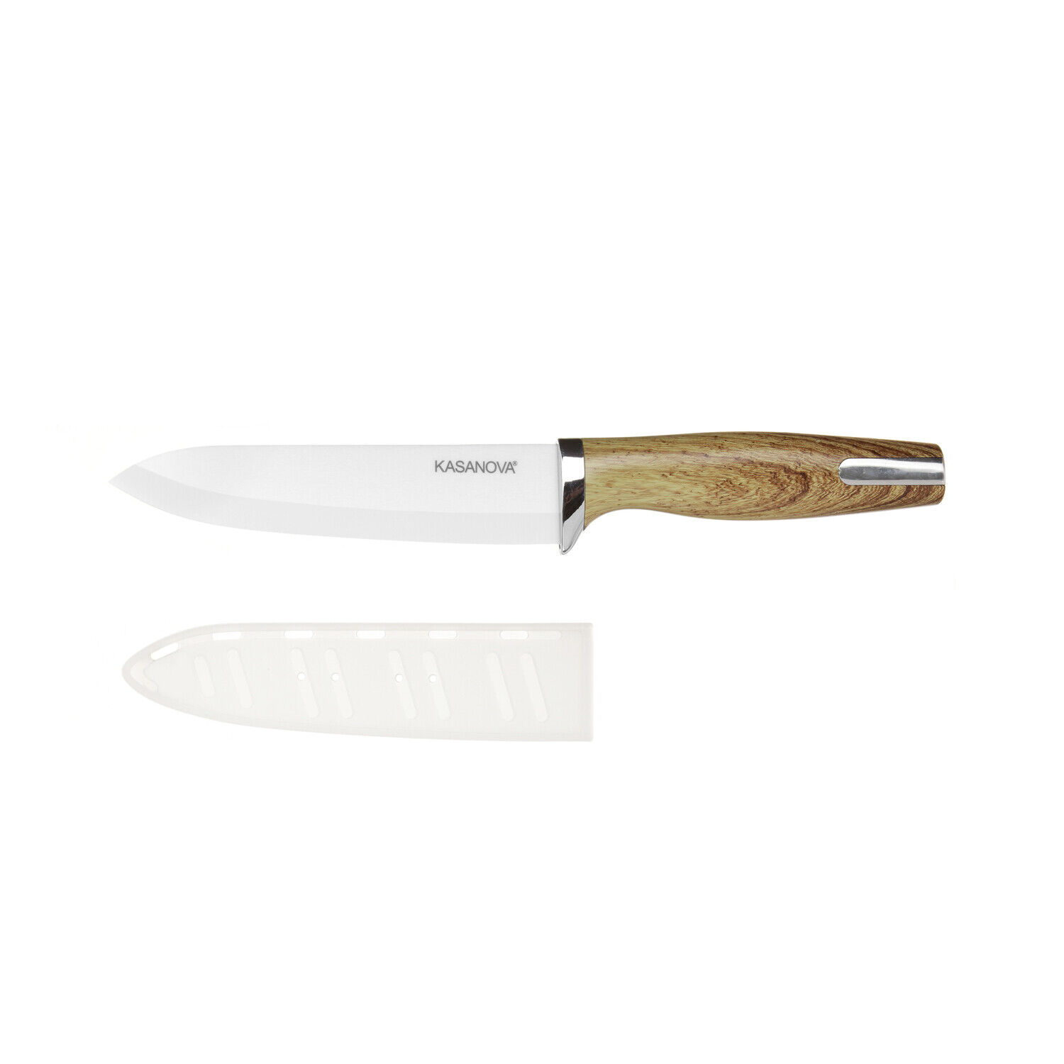 KASANOVA Coltello Chef Kasanova in ceramica e abs, da 15 cm marrone