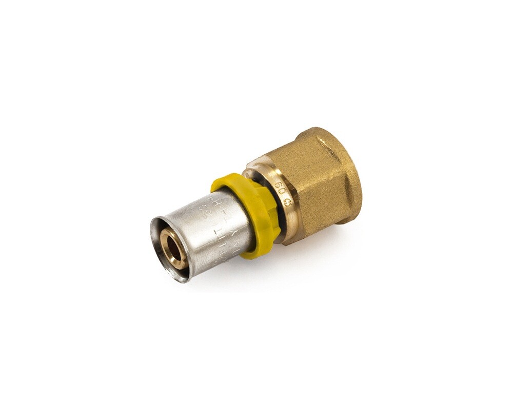 NIPLES RACCORDO TUBO MULTISTRATO A PRESSARE x ACQUA/GAS trident gf 16x3/4 femmin