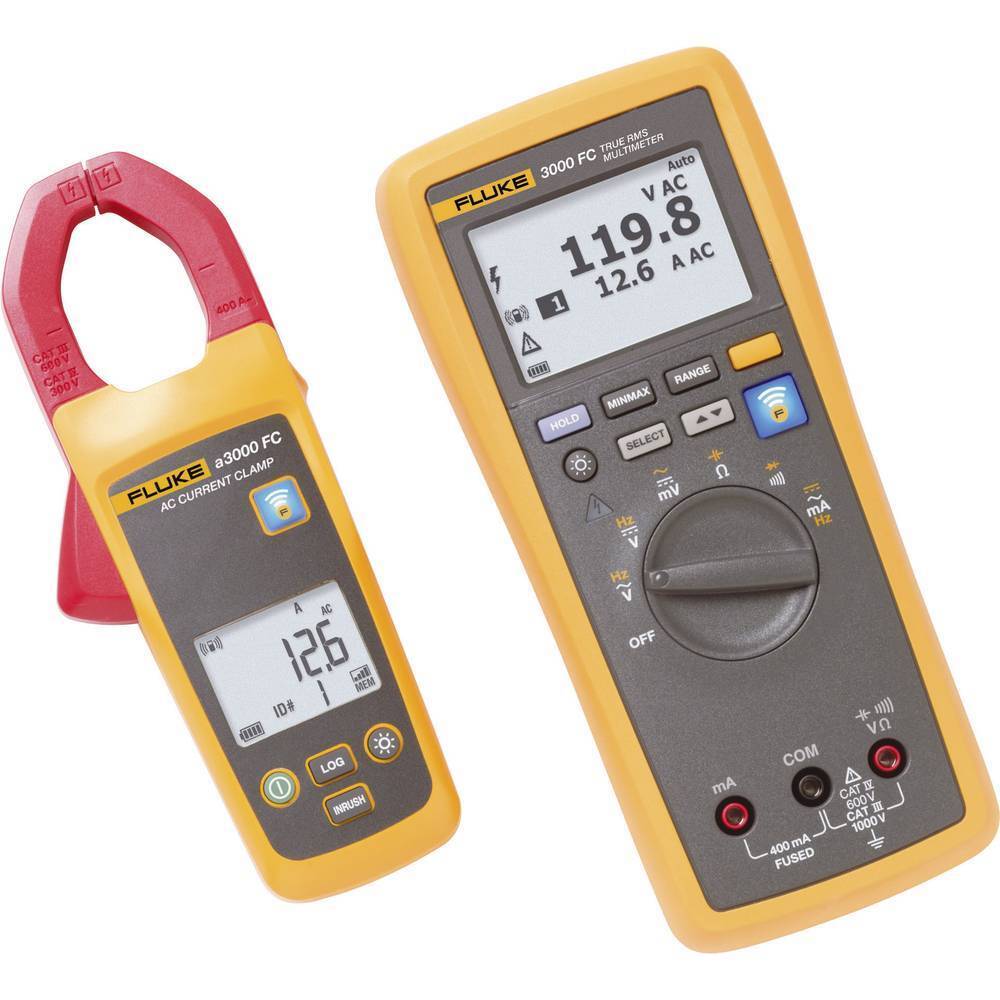Fluke FLK-A3000 FC KIT Pinza amperometrica, Multimetro portatile digitale