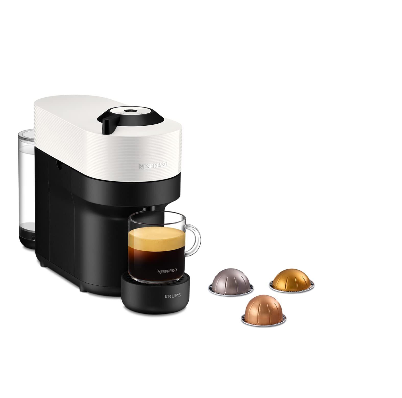 Nespresso Macchina da Caffè Krups Vertuo POP Bianco Caffettiera Capsule YY4889FD