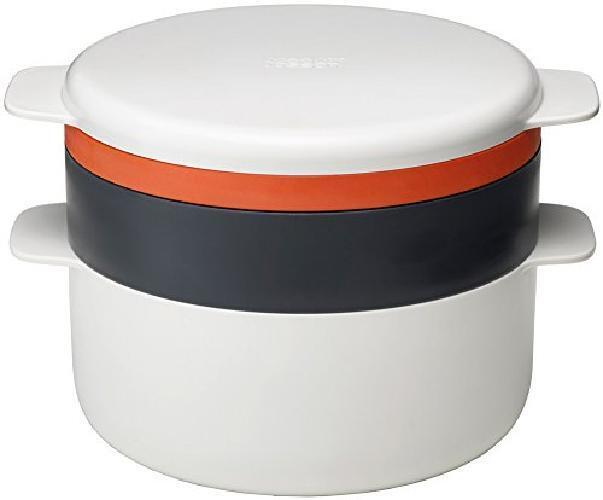 Joseph Joseph Microwave Set di Pentole, Plastica, Bianco