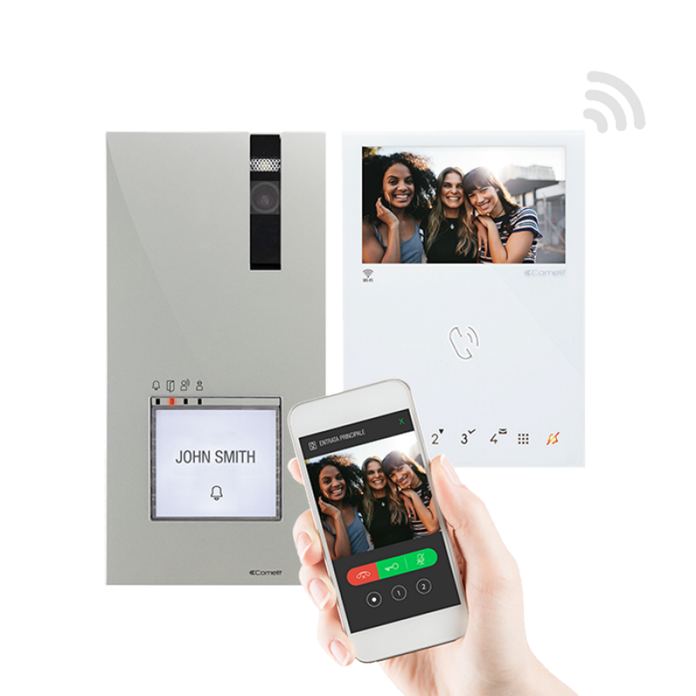 COMELIT 8561V KIT VIDEOCITOFONICO QUADRA E MINI HF WI-FI. VIP