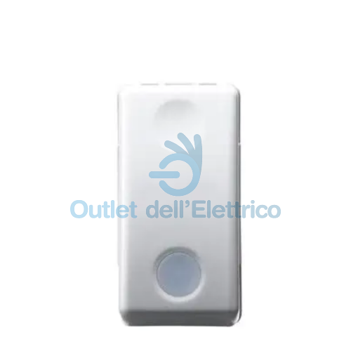 GEWISS INTERRUTTORE 2P 16A ILLUMINABILE GW20584 SYSTEM BIANCA