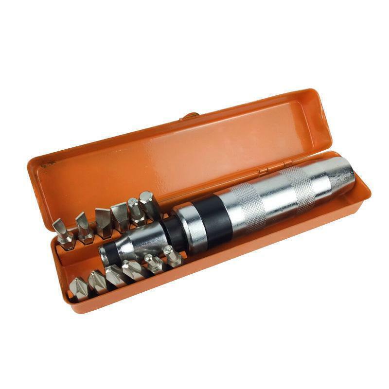 CACCIAVITE GIRAVITE IMPATTO PERCUSSIONE PUNTE REVERSIBILE CHROME VANADIUM 13PZ