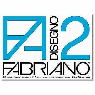 album da disegno fabriano f2 24x33 ruvido  10fg 110g