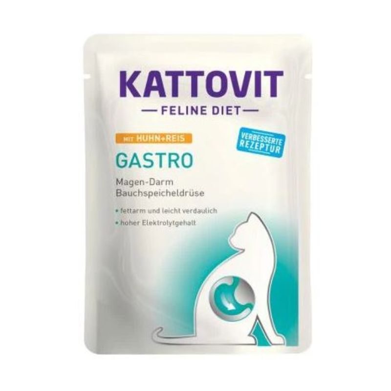 Kattovit gastro pollo e riso busta 85g