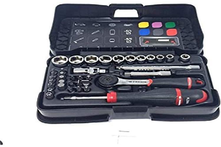 'Facom R.161  6P6 Set di cricchetto più Bussole Esagonali, Multicolore, 1/4, Se