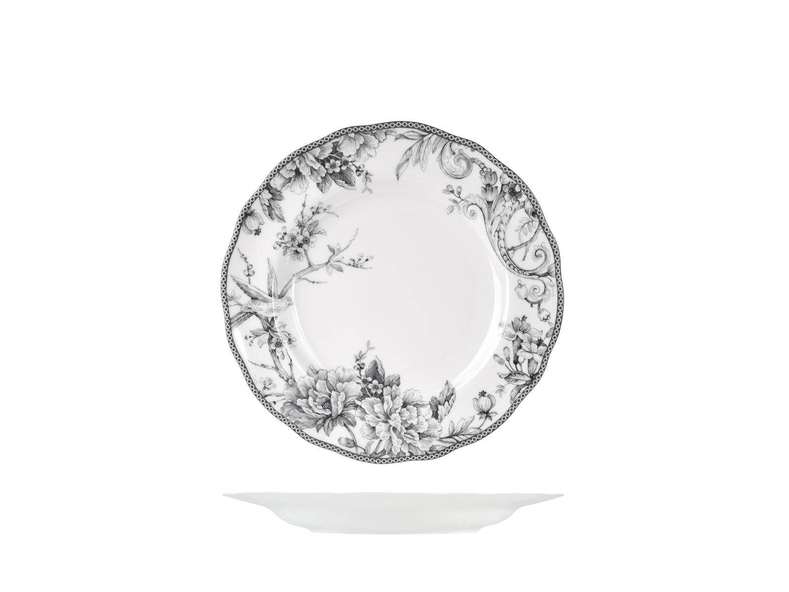 H&H set 6 piatti piani Mayfair in porcellana cm 27,5