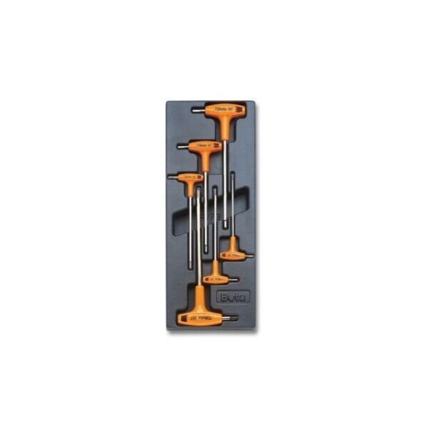 Termoformato ABS chiavi maschio esag piegate impugnatura BETA T52   024240052