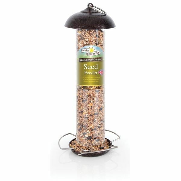 Harrisons Hammertone Rame Seme Mangiatoia Metallo Mini Wild Uccello Mix Tubo