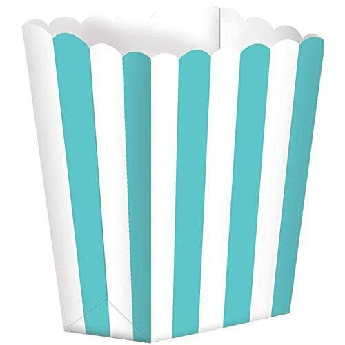 Candy Buffet Popcorn Treat Boxes Robin Egg Blue  5