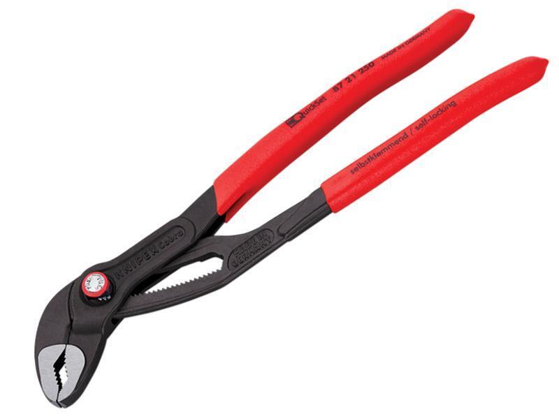 Knipex Cobra Quickset Pompa Acqua Pinze Impugnatura IN PVC 250mm KPX8721250