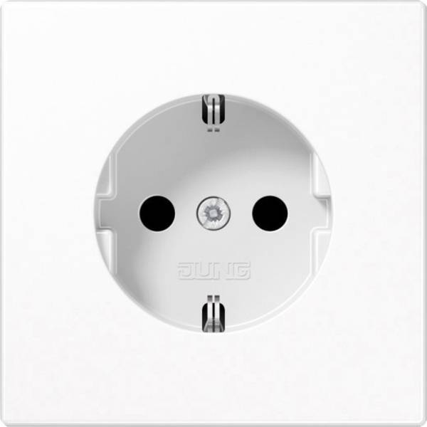 Jung frutto presa di alimentazione schuko ls plus design 990 bianco