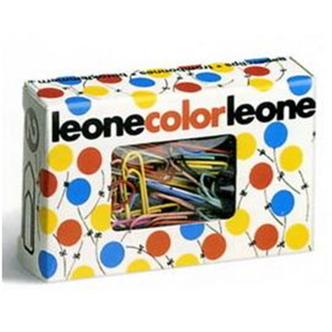 Scatola 50 Fermagli Metallo Color N.4 Mm32 Antiruggine  | Leone