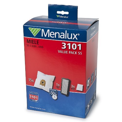 Menalux 3101VPS5 - Confezione risparmio per aspirapolvere Miele S5/5000/S8/8000,