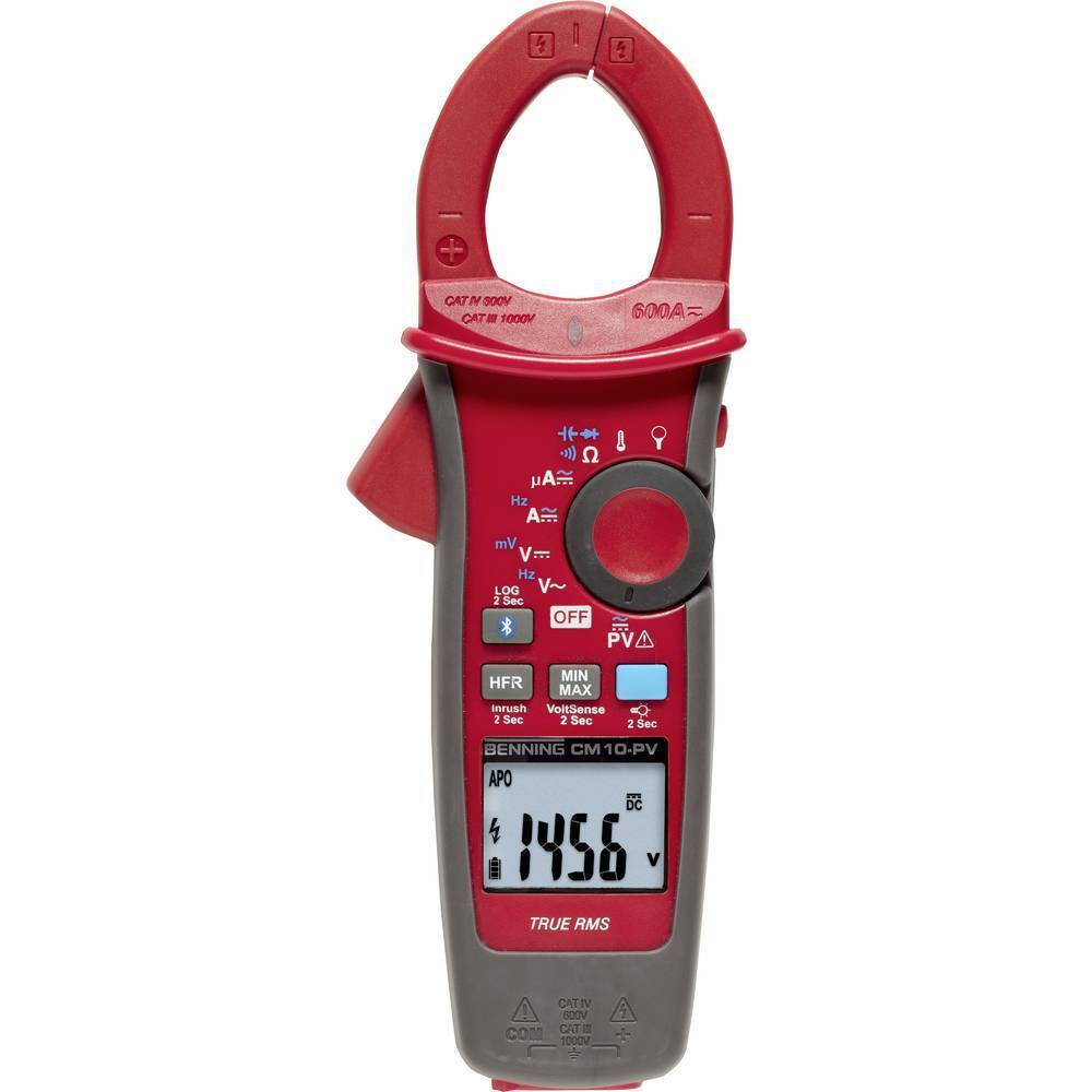 Benning CM 10-PV Pinza amperometrica digitale Data logger CAT IV 600 V Display