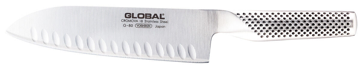 Global Coltello Santoku Alveolato 18cm