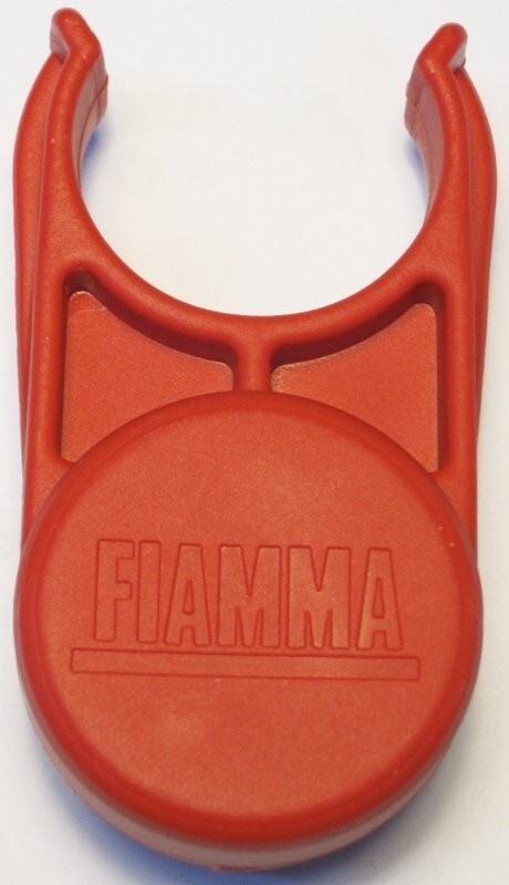 MORSETTO A SCATTO ROSSO PER CHIUSURA PORTABICI FIAMMA DA 30 MM