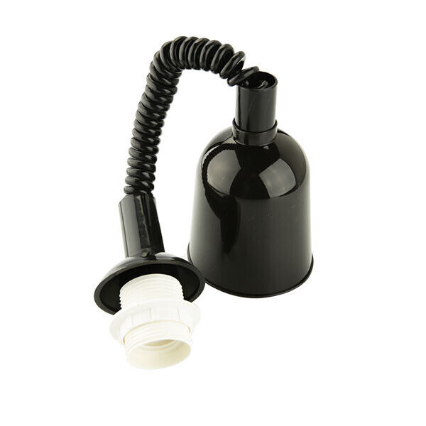 PENDEL SALISCENDI ALLUNGABILE NERO E27 TERMOPLASTICO MACCHINETTA SALISCENDI