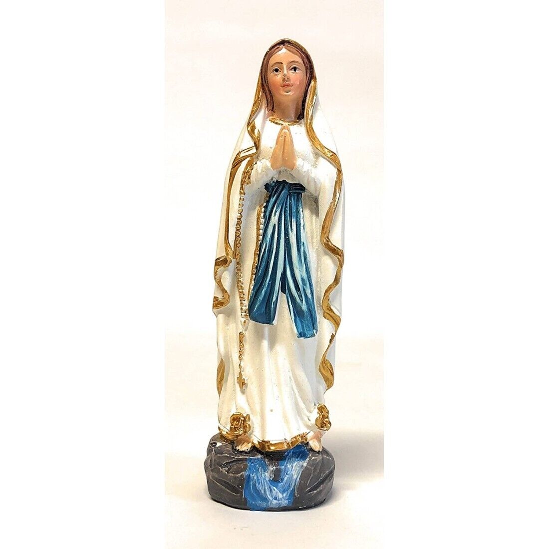 STATUA IN RESINA MARIA MADONNA DI LOURDES H.13 CM  LES-27987-1