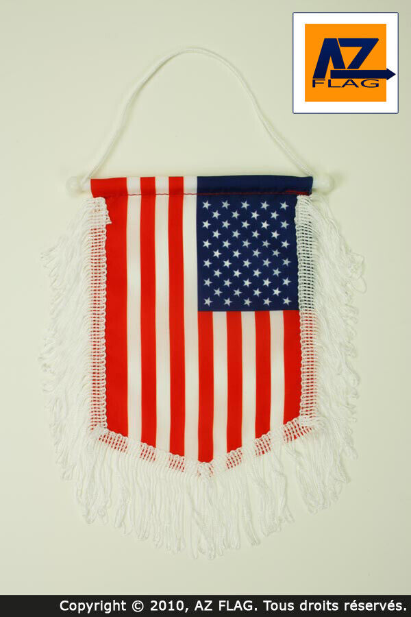 FANION ETATS-UNIS 15x10cm Polyester - Mini drapeau AMÉRICAIN - USA 10 x 15 cm -