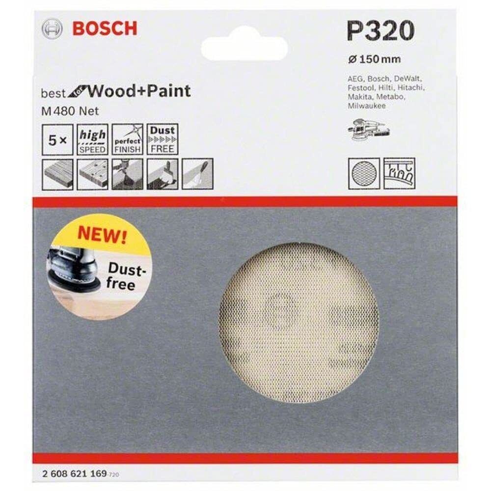 Bosch Professional 2608621211 Triangolo Abrasivo M480 Best for Wood and Paint, L